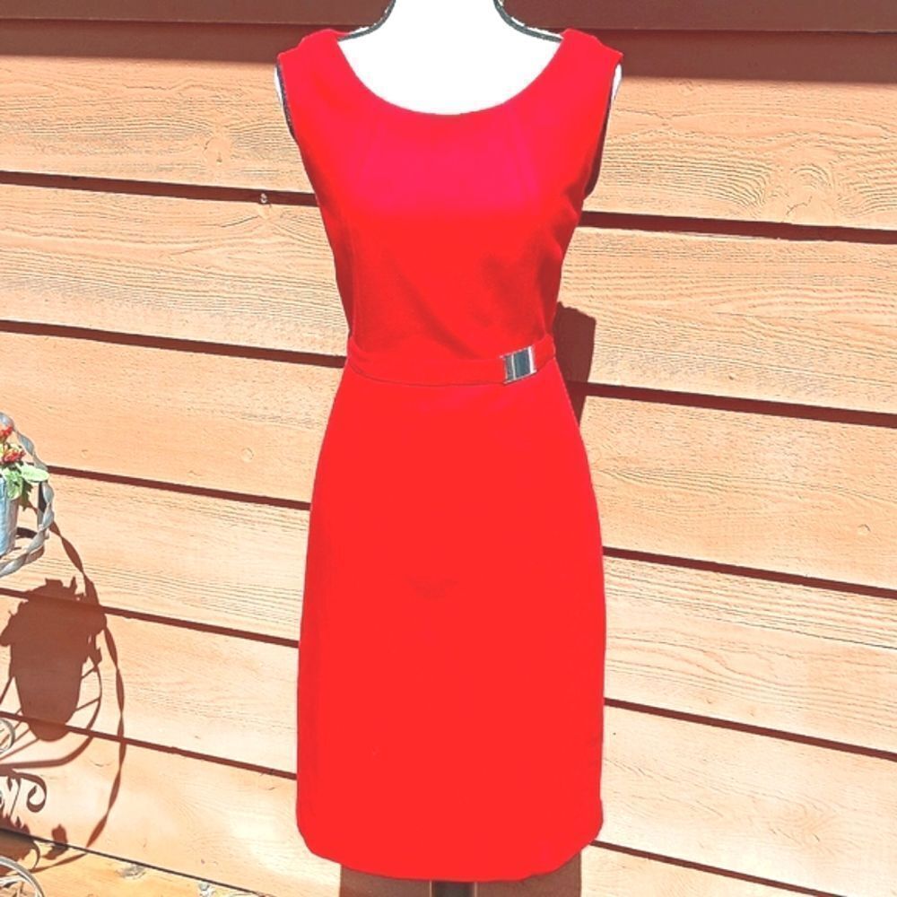 Talbots Red Textured Dress.